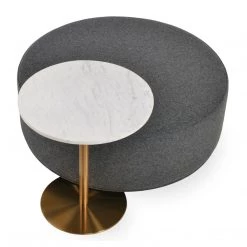 SohoConcept Ares End Table With Gold Brass