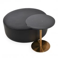 SohoConcept Ares End Table With Gold Brass