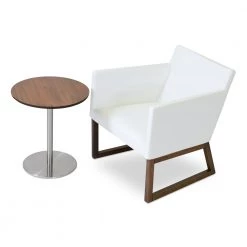 SohoConcept Ares End Table With Stainless Steel