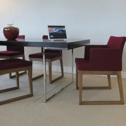 SohoConcept Aria Sled Wood Dining Chair Modern Dining