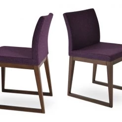 SohoConcept Aria Sled Wood Dining Chair Modern Dining
