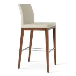 SohoConcept Aria Wood Bar Stool-Fabric