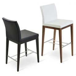 SohoConcept Aria Wood Bar Stool-Leather 22 SohoConcept Aria Wood Bar Stool-Leather