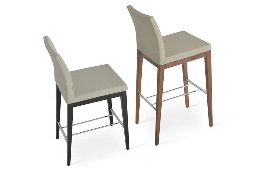 SohoConcept Aria Wood Bar Stool-Leather 9 SohoConcept Aria Wood Bar Stool-Leather