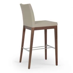 SohoConcept Aria Wood Bar Stool-Leather 26 SohoConcept Aria Wood Bar Stool-Leather