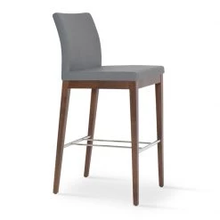 SohoConcept Aria Wood Bar Stool-Leather 27 SohoConcept Aria Wood Bar Stool-Leather