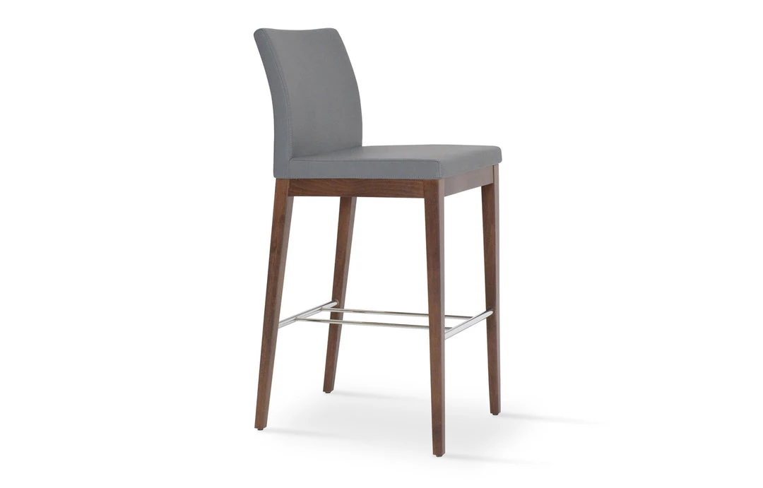 SohoConcept Aria Wood Bar Stool-Leather 12 SohoConcept Aria Wood Bar Stool-Leather