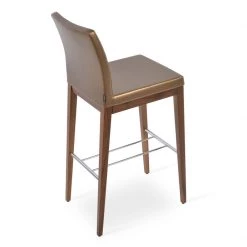 SohoConcept Aria Wood Bar Stool-Leather 28 SohoConcept Aria Wood Bar Stool-Leather