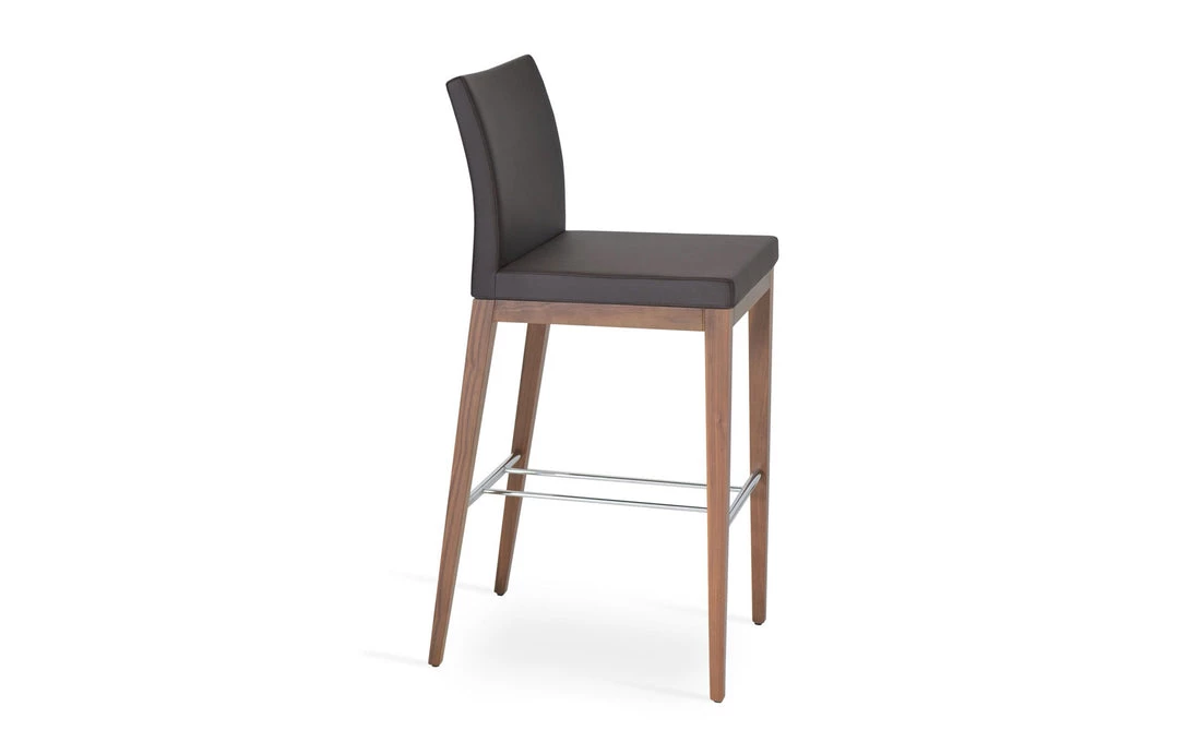 SohoConcept Aria Wood Bar Stool-Leather 15 SohoConcept Aria Wood Bar Stool-Leather