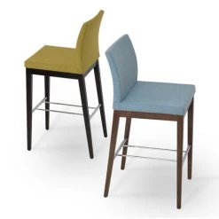 SohoConcept Aria Wood Counter Stool-Fabric