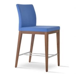 SohoConcept Aria Wood Counter Stool-Fabric