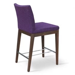 SohoConcept Aria Wood Counter Stool-Fabric