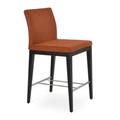 SohoConcept Aria Wood Counter Stool-Fabric