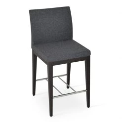 SohoConcept Aria Wood Counter Stool-Fabric