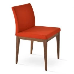 SohoConcept Aria Wood Dining Chair-Fabric Modern Dining