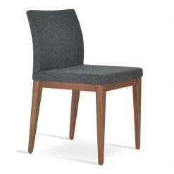 SohoConcept Aria Wood Dining Chair-Fabric Modern Dining
