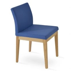 SohoConcept Aria Wood Dining Chair-Fabric Modern Dining