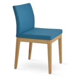 SohoConcept Aria Wood Dining Chair-Fabric Modern Dining