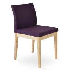 SohoConcept Aria Wood Dining Chair-Fabric Modern Dining
