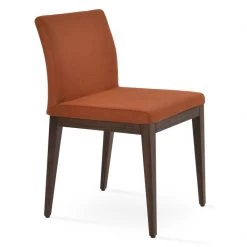 SohoConcept Aria Wood Dining Chair-Fabric Modern Dining