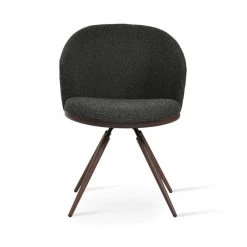 SohoConcept Modern Dining Athena Carrot Swivel Dining Armchair