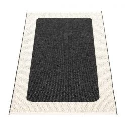 Pappelina Ilda Black & Vanilla Runner Rug