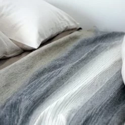 Area Miles Greys Linen Blankets