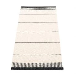 Pappelina Belle Black Runner Rug