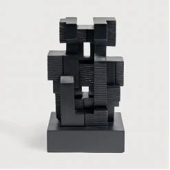 Ethnicraft Black Block Sculpture