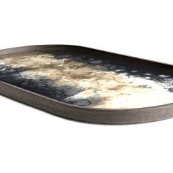 Ethnicraft Black Organic Glass Valet Tray