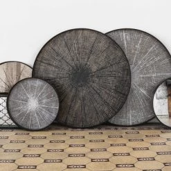 Ethnicraft Black Slices Wooden Tray