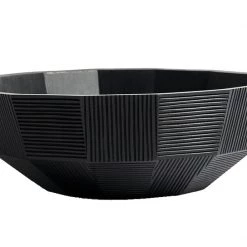Ethnicraft Black Striped Bowl