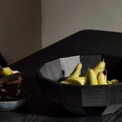 Ethnicraft Black Striped Bowl