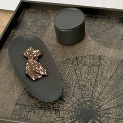 Ethnicraft Black Thin Oval Boards (set Of 2) 12 Ethnicraft Black Thin Oval Boards (set Of 2)