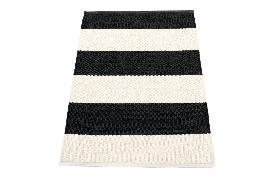Pappelina Bob Black & Vanilla Runner Rug 3 Pappelina Bob Black & Vanilla Runner Rug