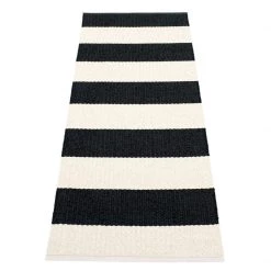 Pappelina Bob Black & Vanilla Runner Rug 25 Pappelina Bob Black & Vanilla Runner Rug