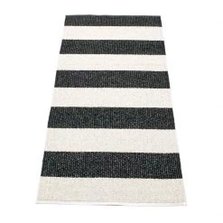 Pappelina Bob Black & Vanilla Runner Rug 27 Pappelina Bob Black & Vanilla Runner Rug