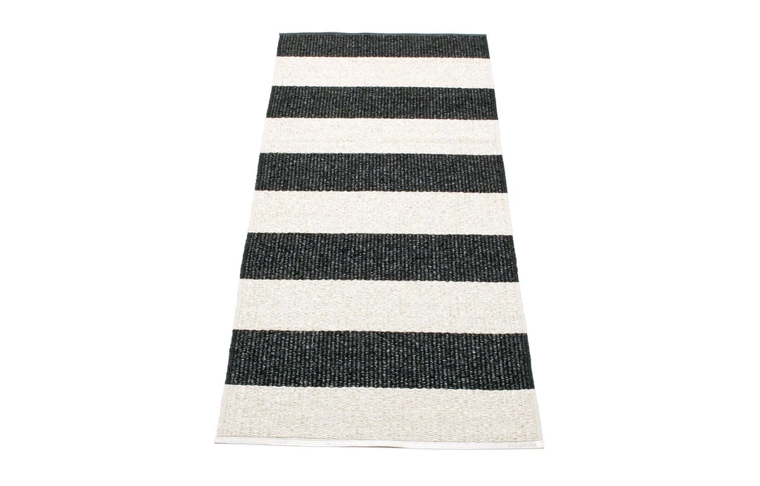 Pappelina Bob Black & Vanilla Runner Rug 15 Pappelina Bob Black & Vanilla Runner Rug