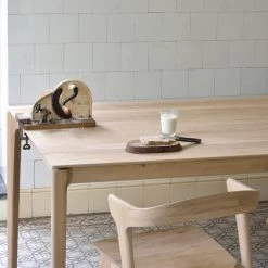 Ethnicraft Modern Dining Oak Bok Dining Table
