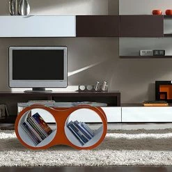 Scale 1:1 Bolla 2 Coffee Table With Slotted Glass Top