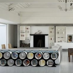 Scale 1:1 Bolla 2 Coffee Table With Slotted Glass Top