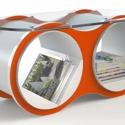 Scale 1:1 Bolla 2 Coffee Table With Slotted Glass Top