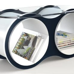 Scale 1:1 Bolla 2 Coffee Table With Slotted Glass Top