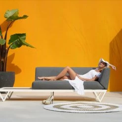 Mamagreen Bondi Belle 2-Seater Left Hand Arm Sectional Sofa With HPL Table