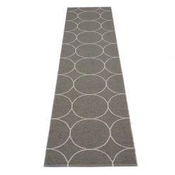 Pappelina Boo Charcoal & Vanilla Runner Rug