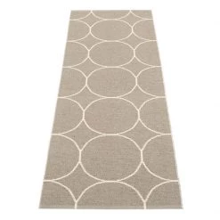 Pappelina Boo Dark Linen & Vanilla Runner Rug 24 Pappelina Boo Dark Linen & Vanilla Runner Rug
