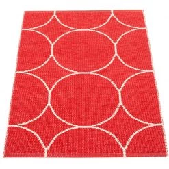 Pappelina Boo Red & Vanilla Runner Rug