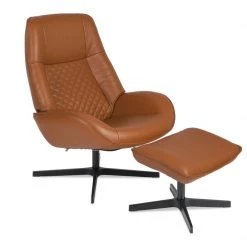 Kebe Modern Living Bordeaux Recliner Chair With Footrest