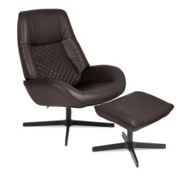 Kebe Modern Living Bordeaux Recliner Chair With Footrest