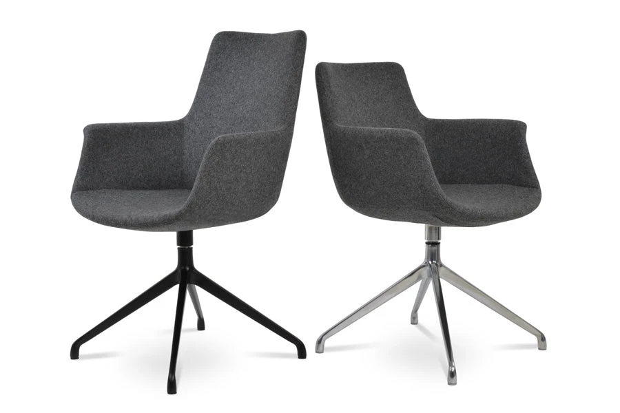 SohoConcept Modern Dining Bottega Spider Swivel Arm Chair 8 SohoConcept Modern Dining Bottega Spider Swivel Arm Chair